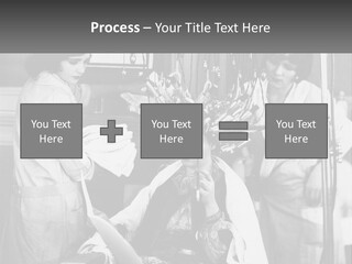The Girl At The Hairdresser PowerPoint Template