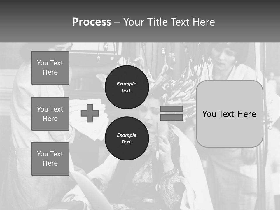 The Girl At The Hairdresser PowerPoint Template