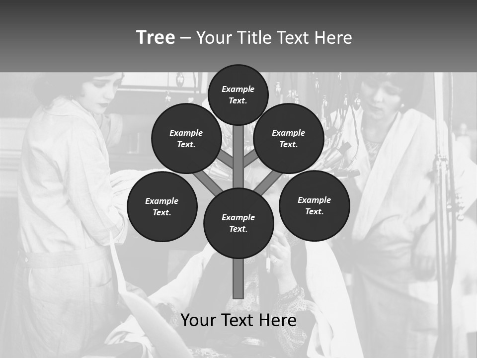 The Girl At The Hairdresser PowerPoint Template