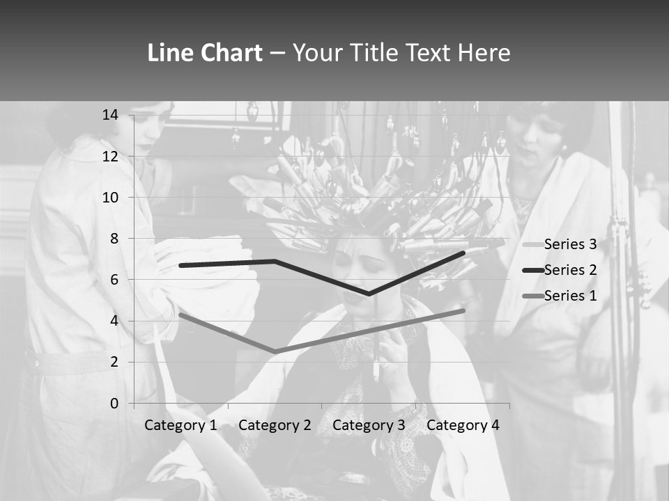 The Girl At The Hairdresser PowerPoint Template