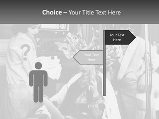 The Girl At The Hairdresser PowerPoint Template