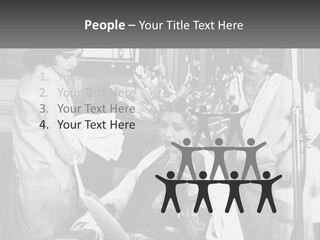 The Girl At The Hairdresser PowerPoint Template