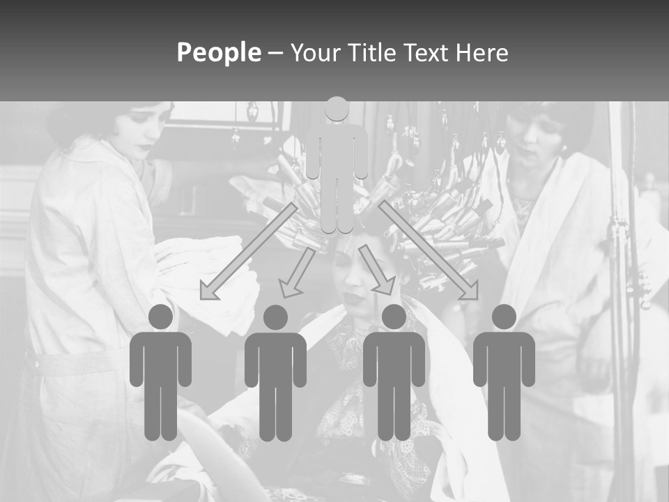 The Girl At The Hairdresser PowerPoint Template