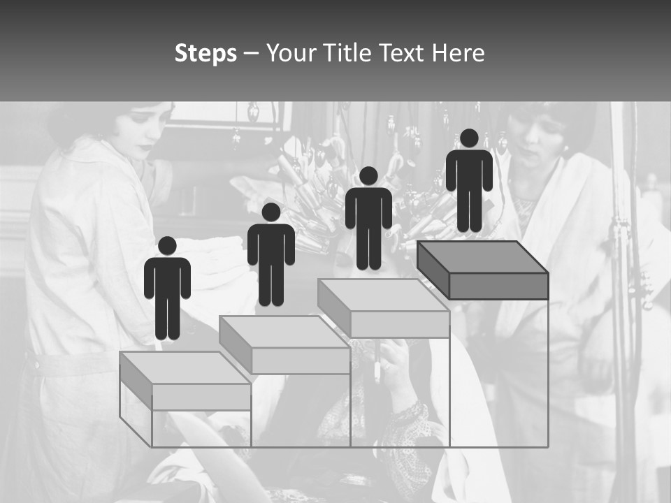 The Girl At The Hairdresser PowerPoint Template