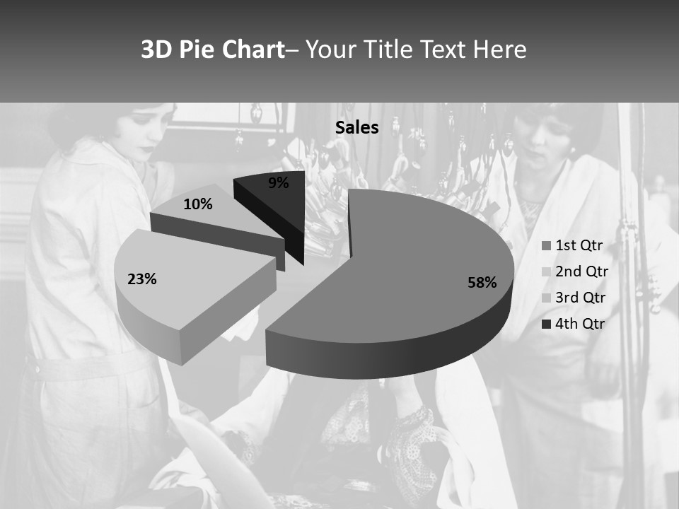 The Girl At The Hairdresser PowerPoint Template