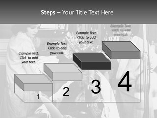 The Girl At The Hairdresser PowerPoint Template
