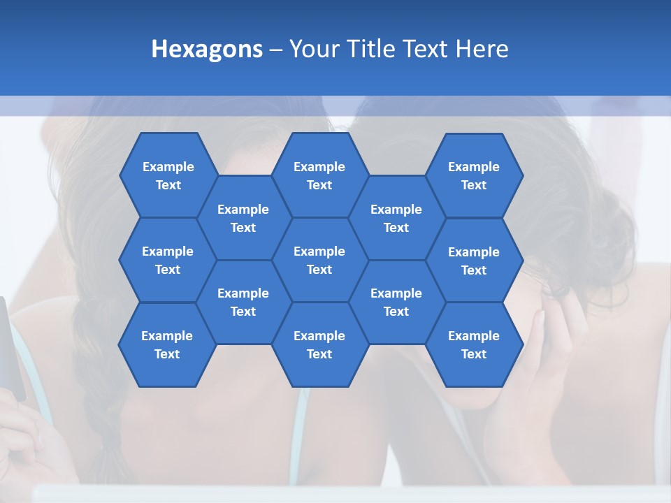 Girls Pay For Online Purchases PowerPoint Template