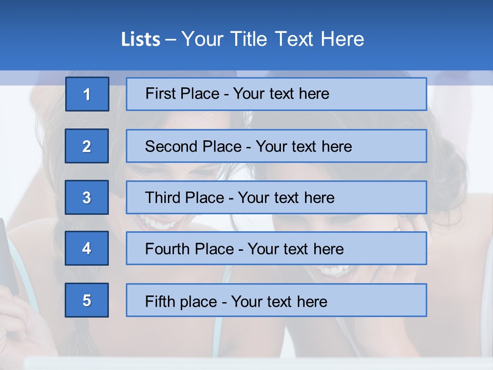 Girls Pay For Online Purchases PowerPoint Template