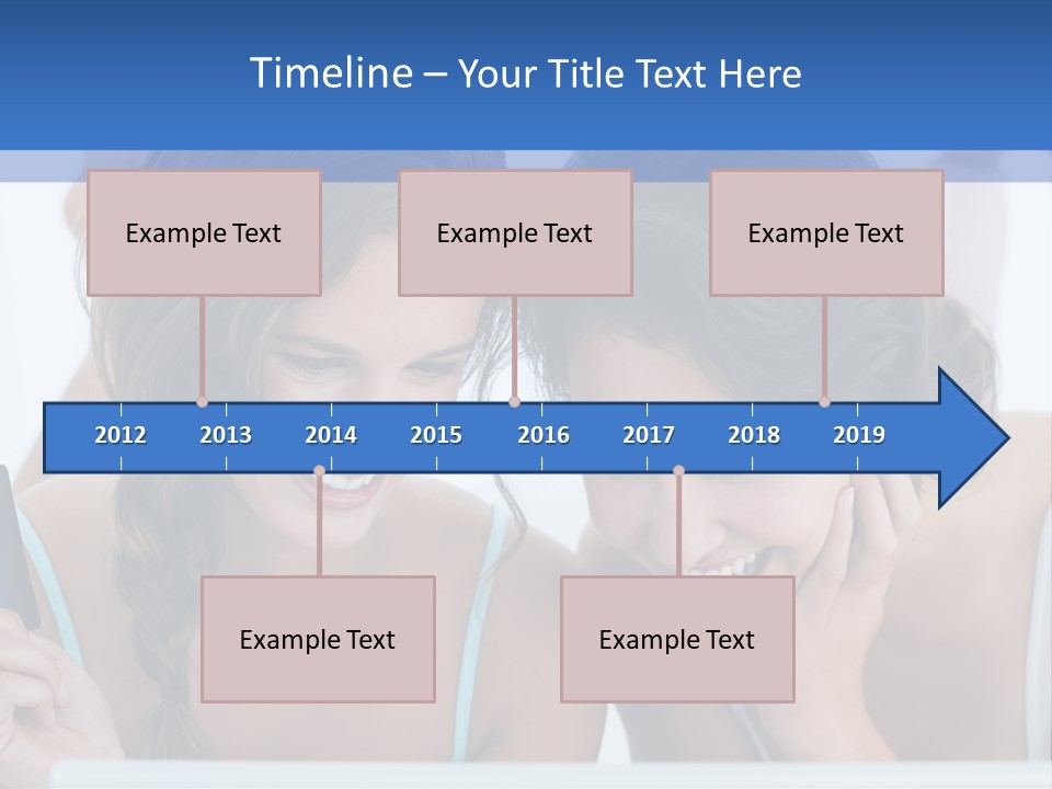 Girls Pay For Online Purchases PowerPoint Template