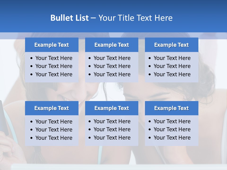 Girls Pay For Online Purchases PowerPoint Template