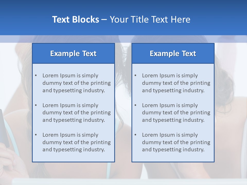 Girls Pay For Online Purchases PowerPoint Template