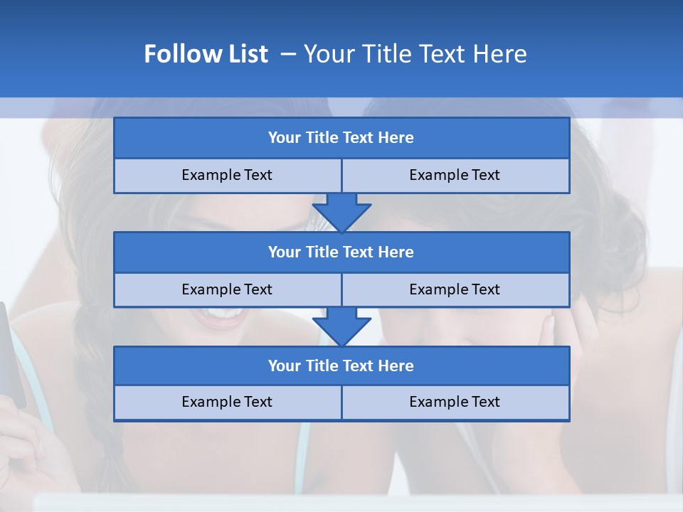 Girls Pay For Online Purchases PowerPoint Template