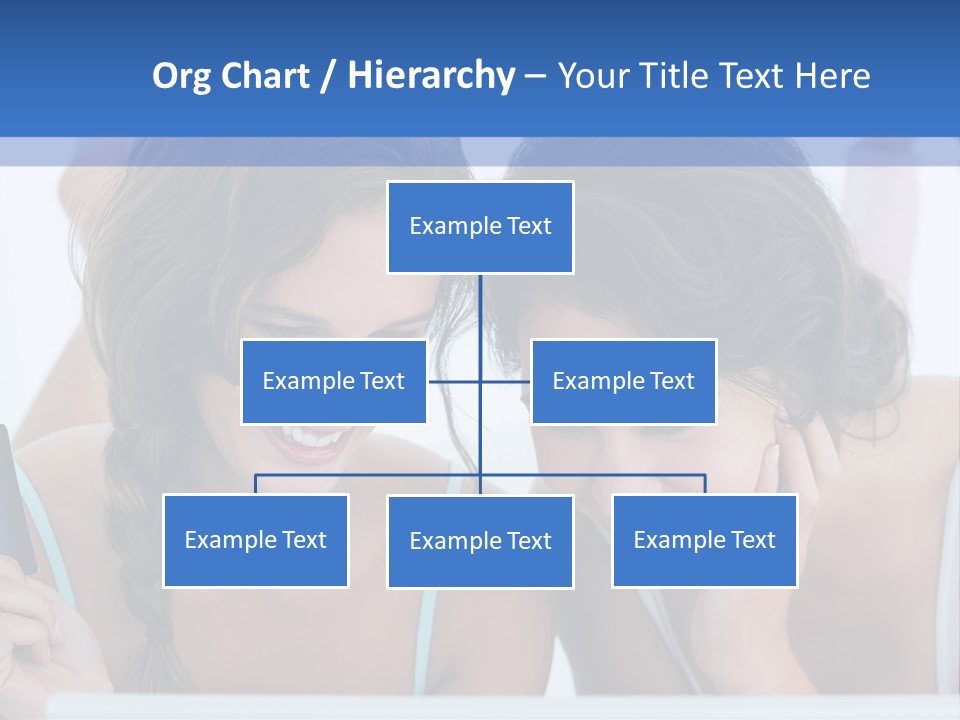 Girls Pay For Online Purchases PowerPoint Template