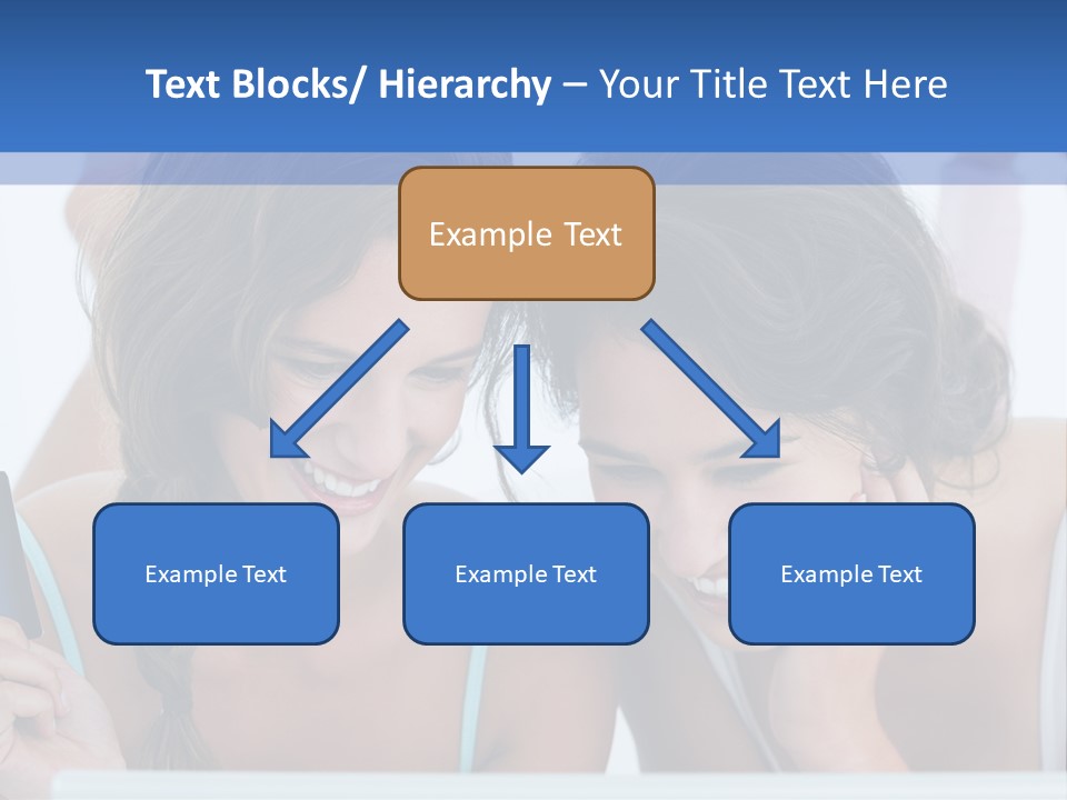 Girls Pay For Online Purchases PowerPoint Template