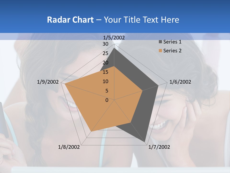 Girls Pay For Online Purchases PowerPoint Template