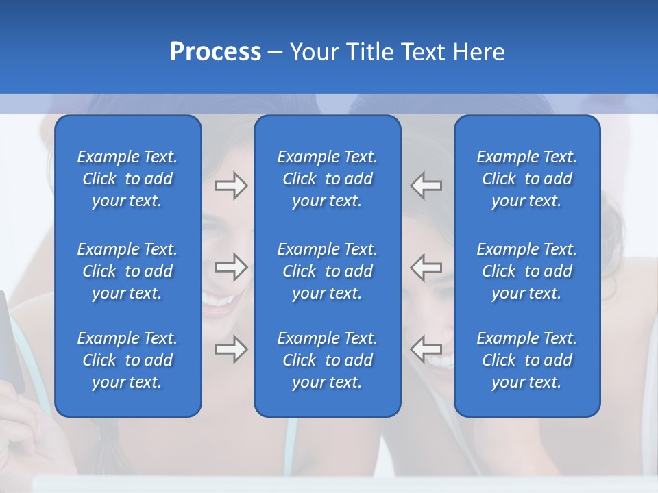 Girls Pay For Online Purchases PowerPoint Template