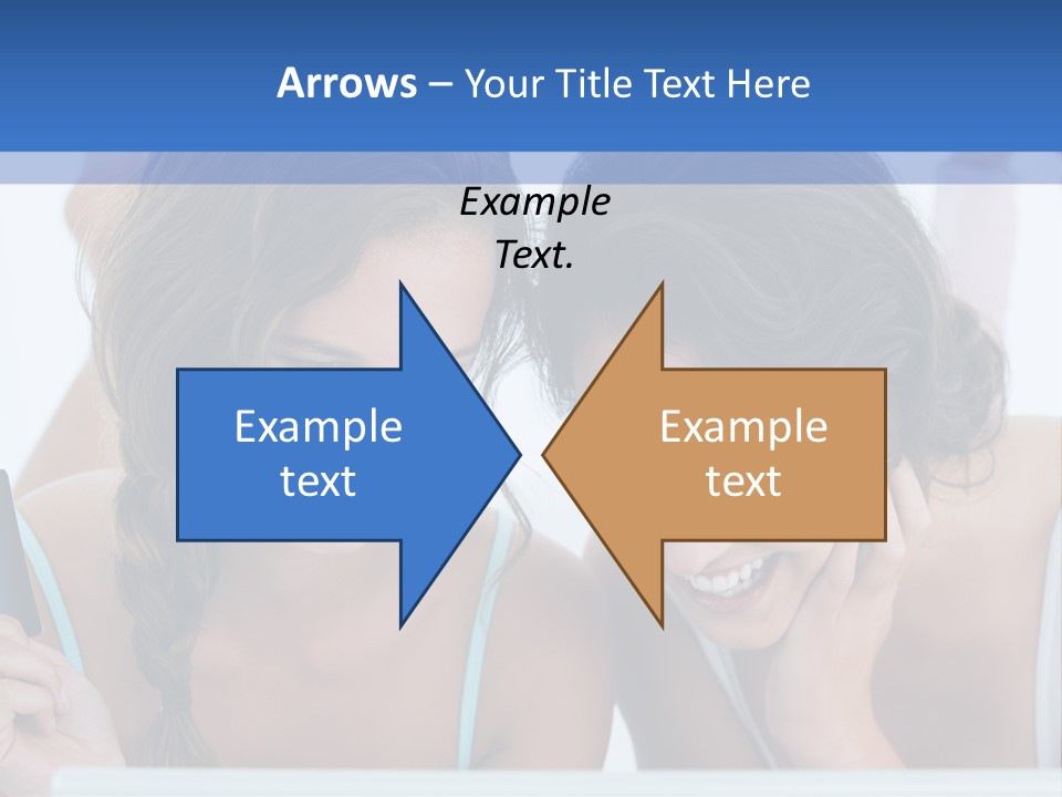 Girls Pay For Online Purchases PowerPoint Template