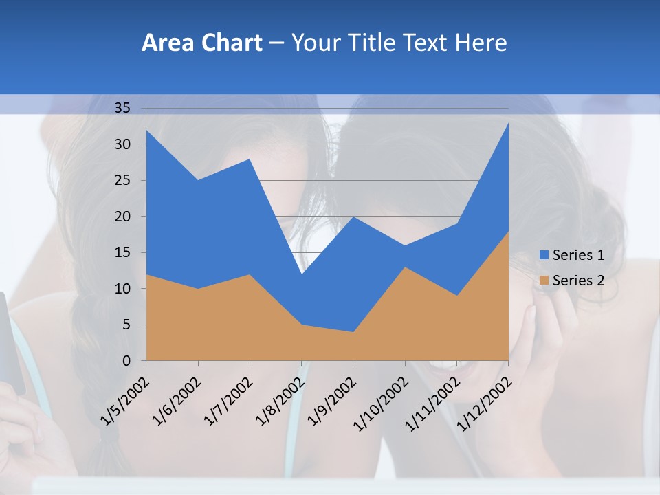 Girls Pay For Online Purchases PowerPoint Template