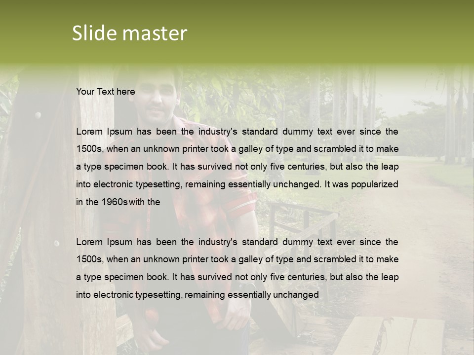 Man On The Bridge PowerPoint Template