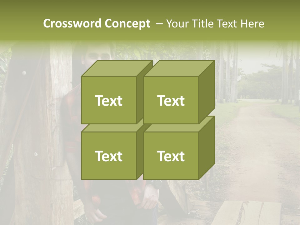 Man On The Bridge PowerPoint Template