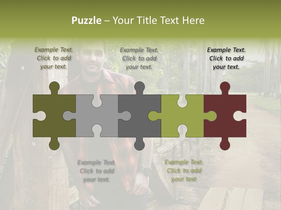 Man On The Bridge PowerPoint Template