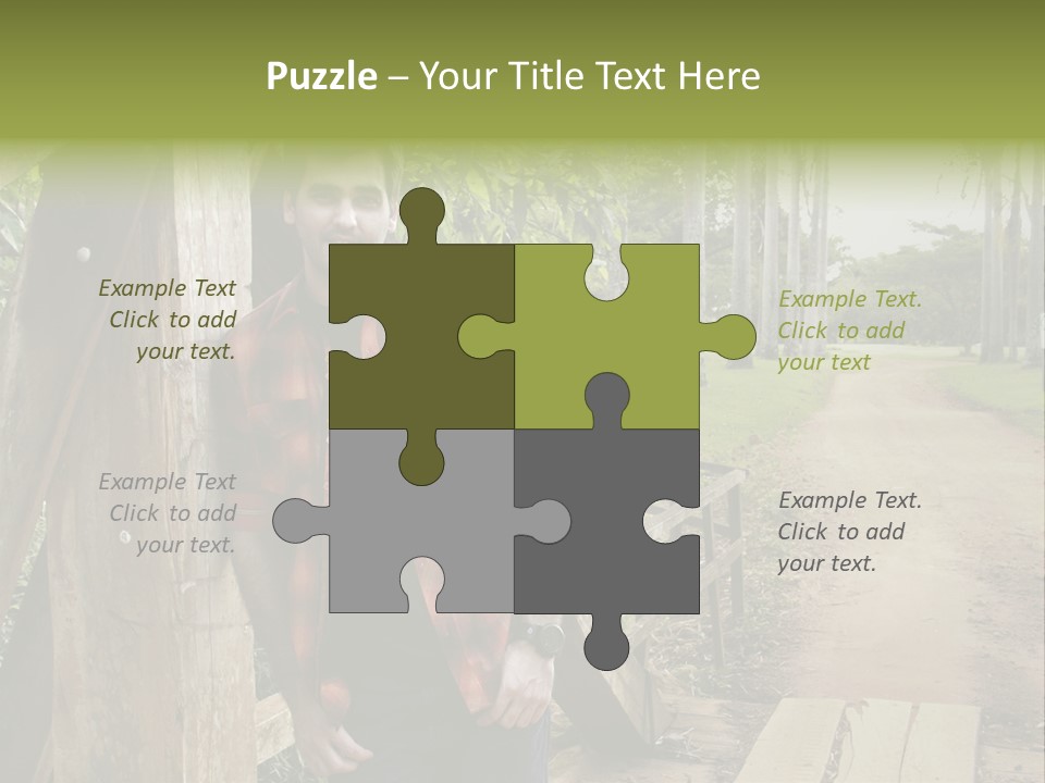 Man On The Bridge PowerPoint Template