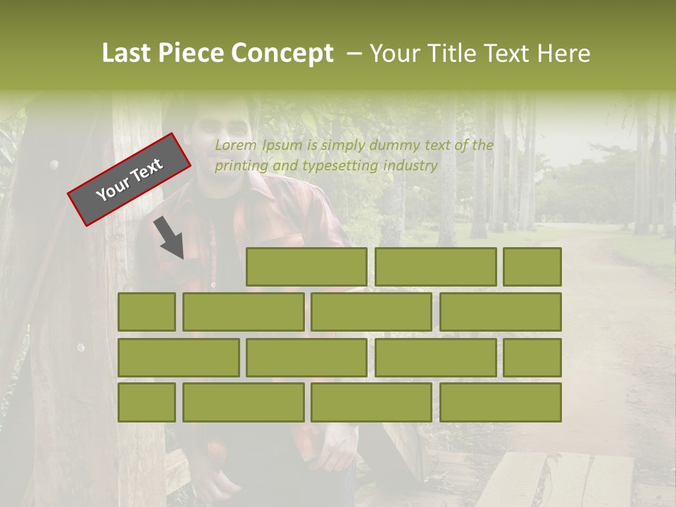 Man On The Bridge PowerPoint Template