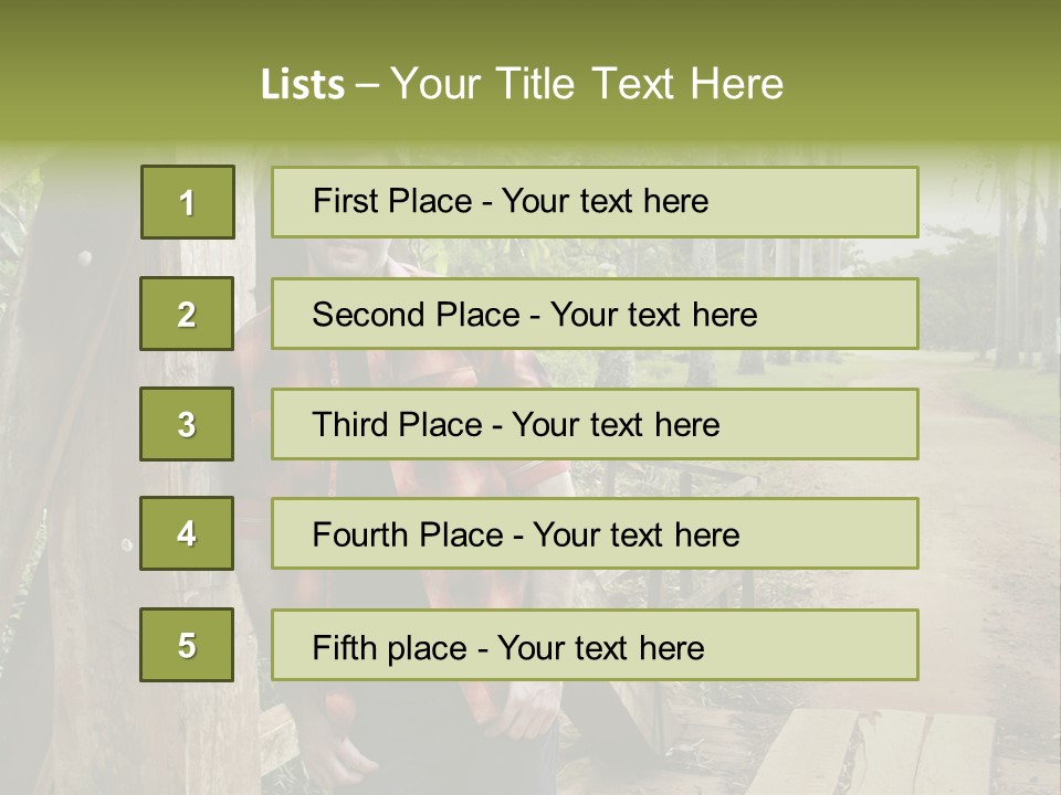 Man On The Bridge PowerPoint Template