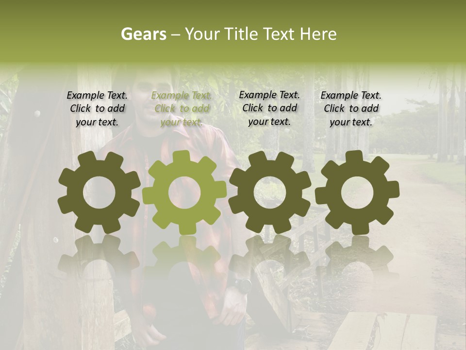 Man On The Bridge PowerPoint Template