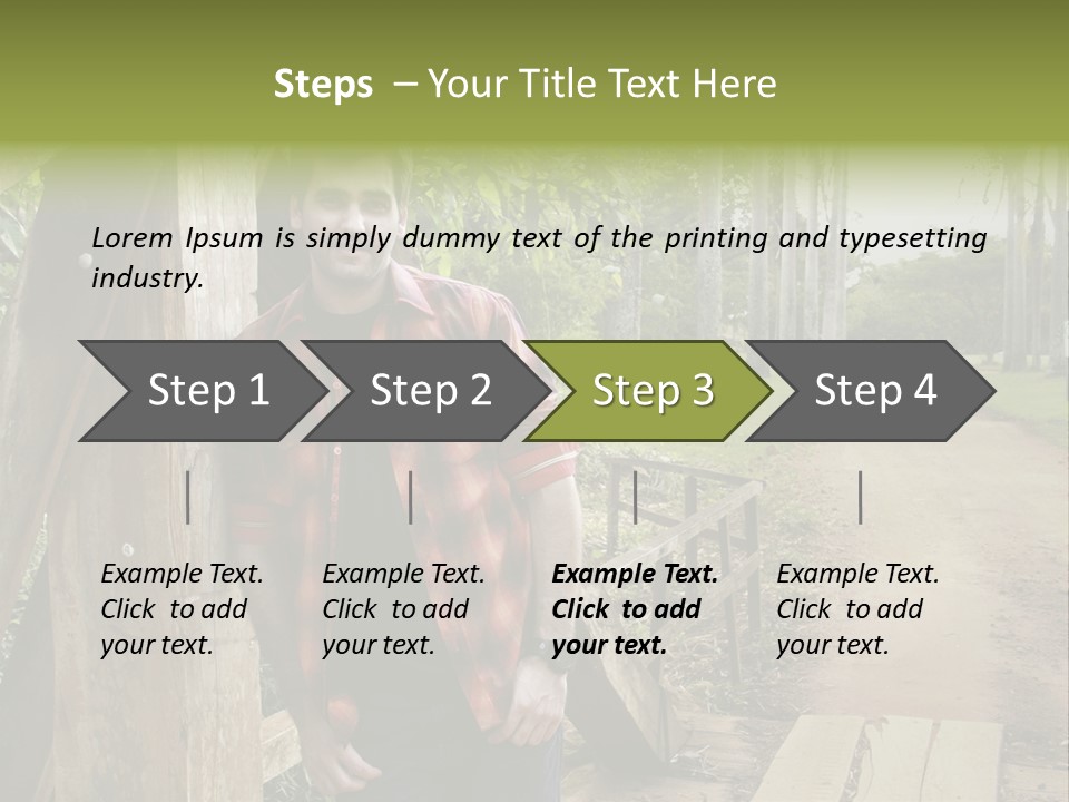 Man On The Bridge PowerPoint Template