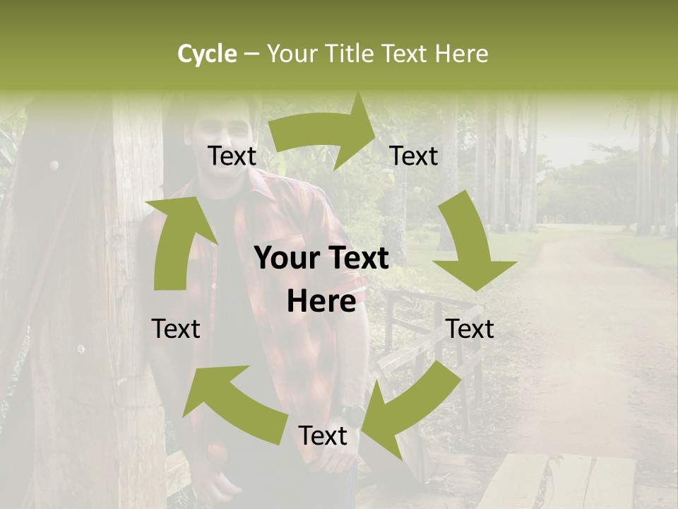 Man On The Bridge PowerPoint Template