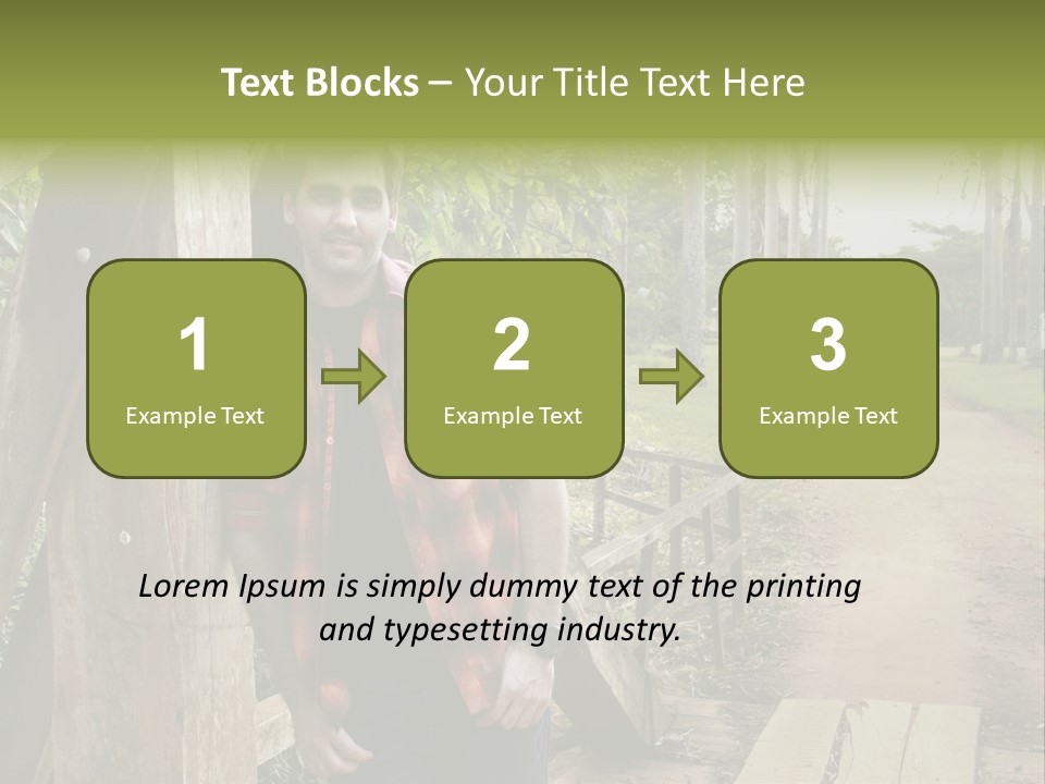 Man On The Bridge PowerPoint Template