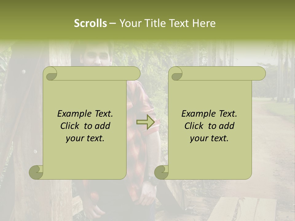 Man On The Bridge PowerPoint Template