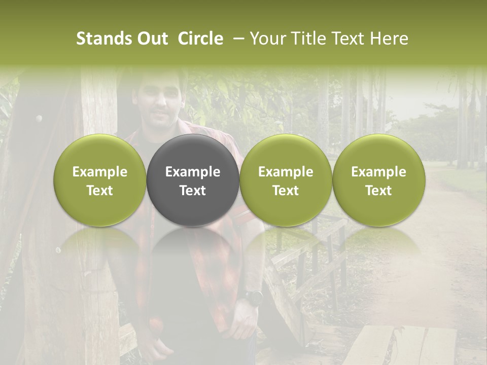 Man On The Bridge PowerPoint Template