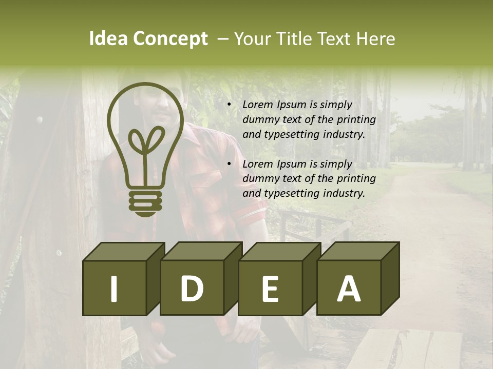 Man On The Bridge PowerPoint Template