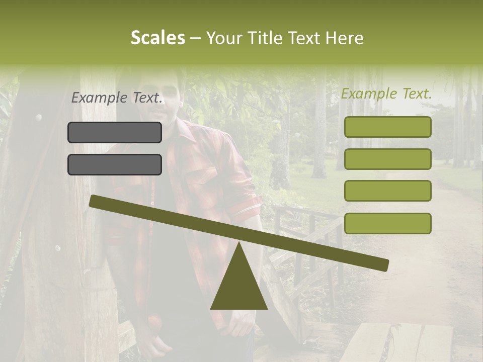 Man On The Bridge PowerPoint Template