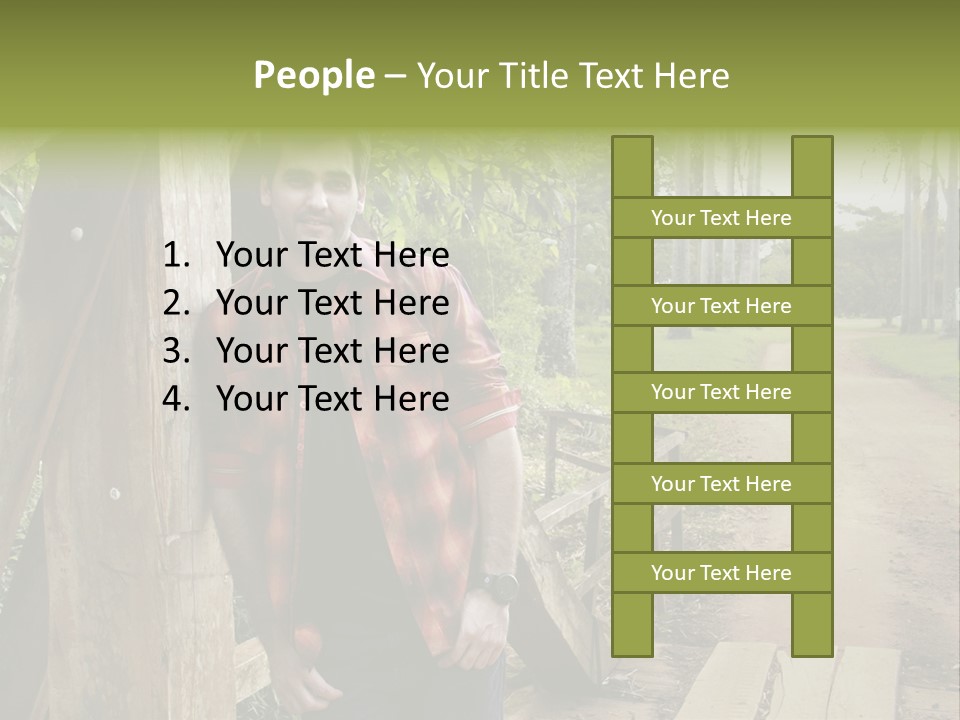 Man On The Bridge PowerPoint Template