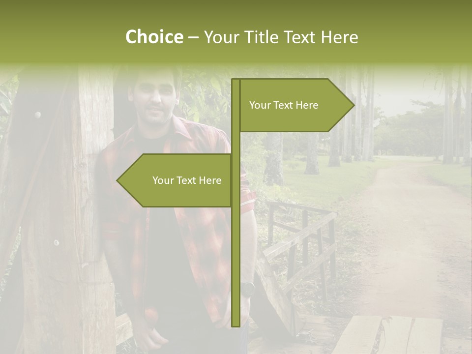 Man On The Bridge PowerPoint Template