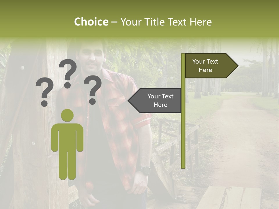 Man On The Bridge PowerPoint Template