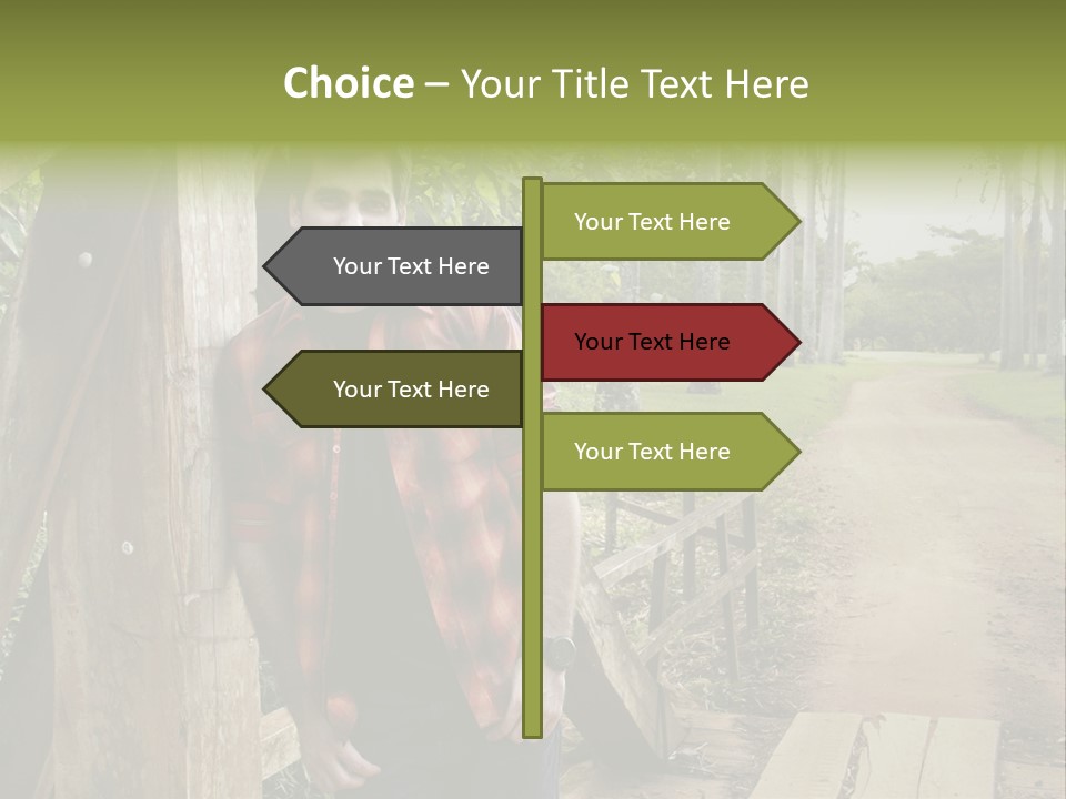 Man On The Bridge PowerPoint Template