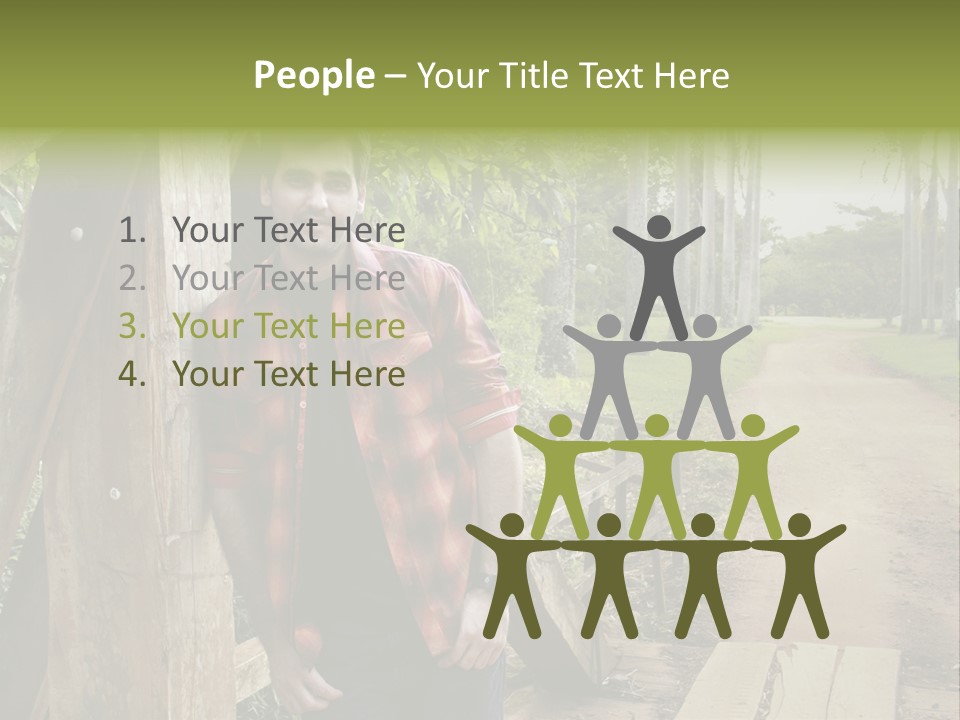 Man On The Bridge PowerPoint Template