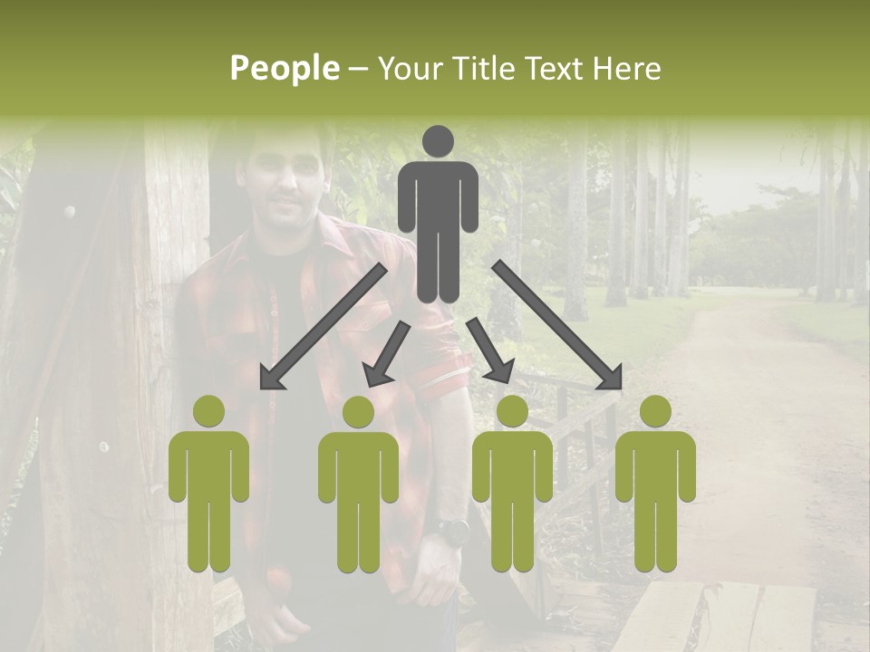 Man On The Bridge PowerPoint Template