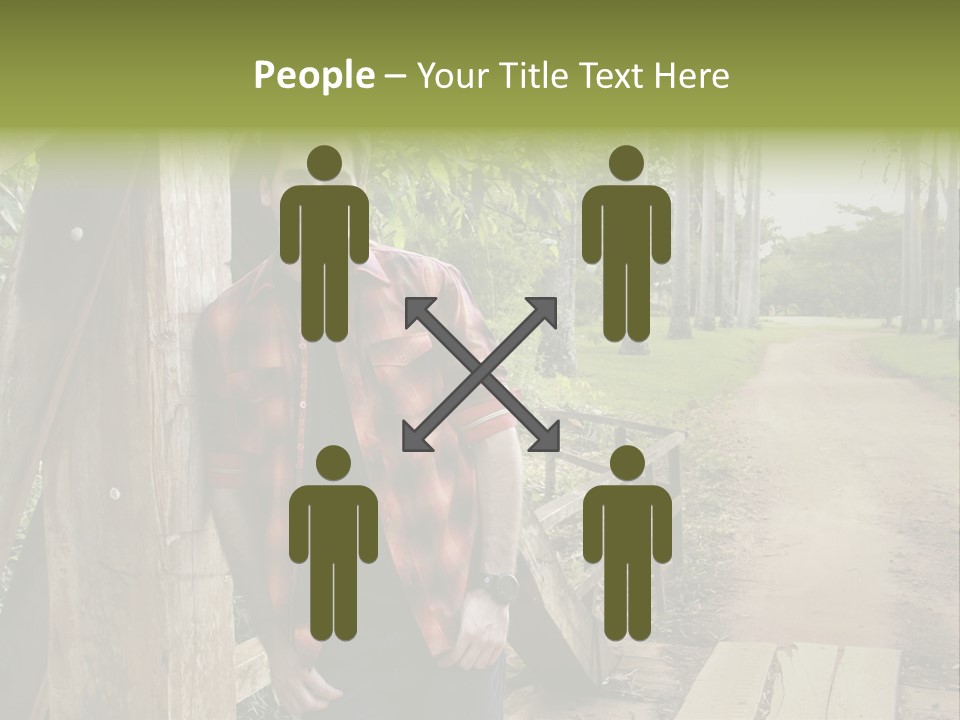 Man On The Bridge PowerPoint Template