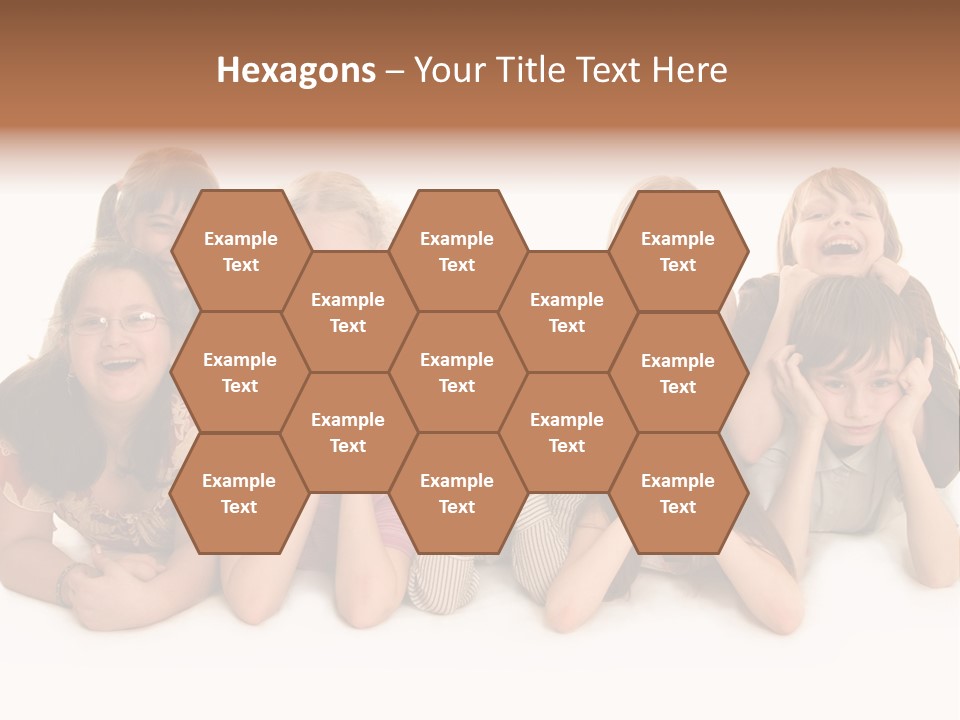 A Group Of Children In The Photo PowerPoint Template