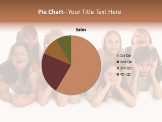 A Group Of Children In The Photo PowerPoint Template