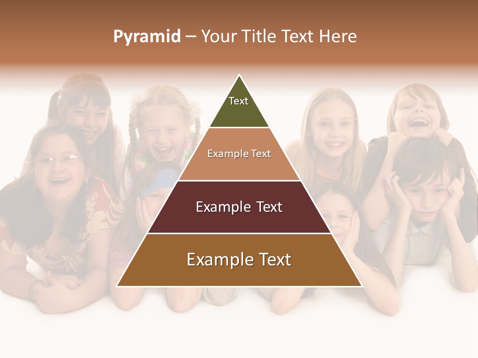 A Group Of Children In The Photo PowerPoint Template