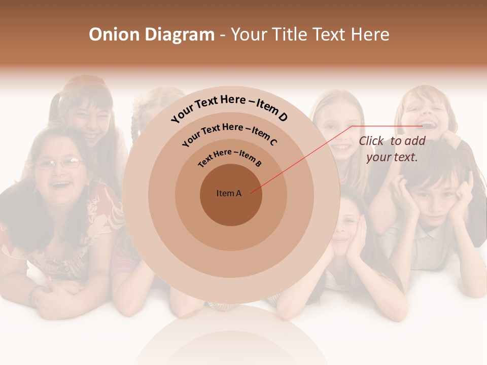 A Group Of Children In The Photo PowerPoint Template