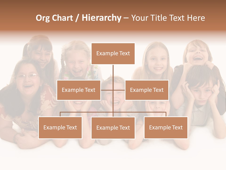 A Group Of Children In The Photo PowerPoint Template