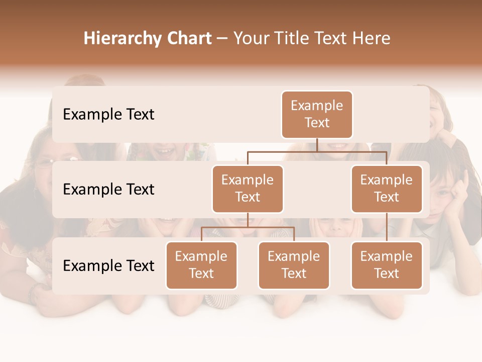 A Group Of Children In The Photo PowerPoint Template