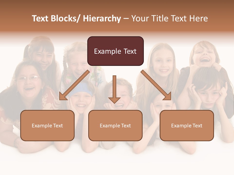 A Group Of Children In The Photo PowerPoint Template